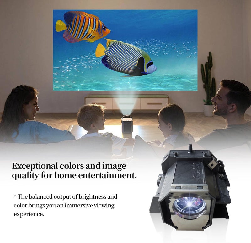 SORNEICDR مصباح بديل ELP LP39 لجهاز العرض متوافق مع إبسون EMP-TW1000 TW2000 TW700 TW980 PowerLite Home Cinema 720 1080UB PowerLite PC 810 ، مع هيكل - Image 5